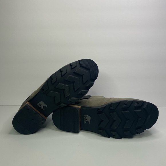 Sorel Emelie Chelsea NEW IN BOX Waterproof Boots Brown grey mushroom size 7 - Picture 2 of 11